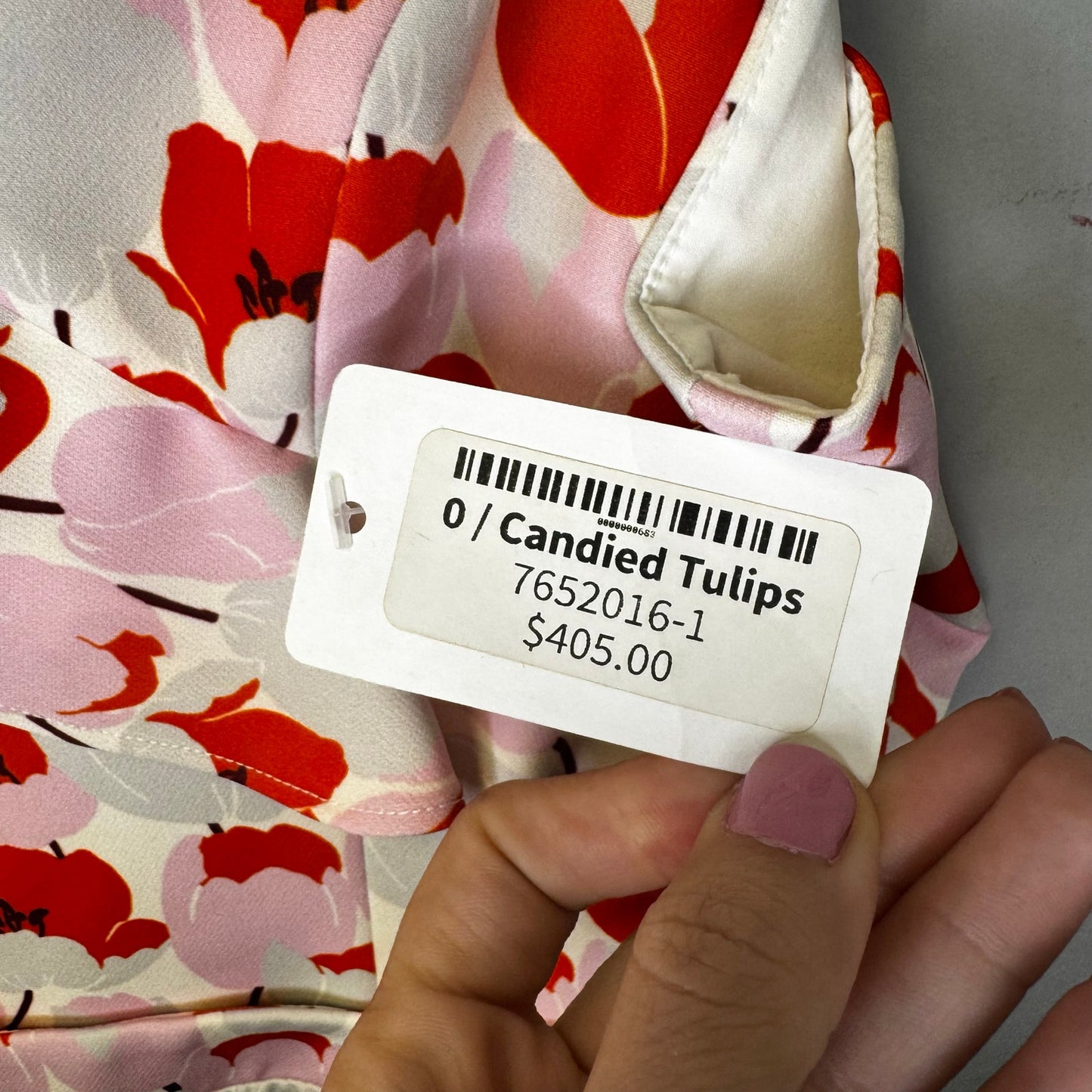 NWT Black Halo White Pink Tulip Print Sleeveless Zalda Mini Dress Womens 0