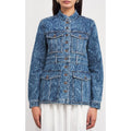 NWT Veronica Beard Jeans Tika Jacket Atlantic Paisley Denim Womens Small