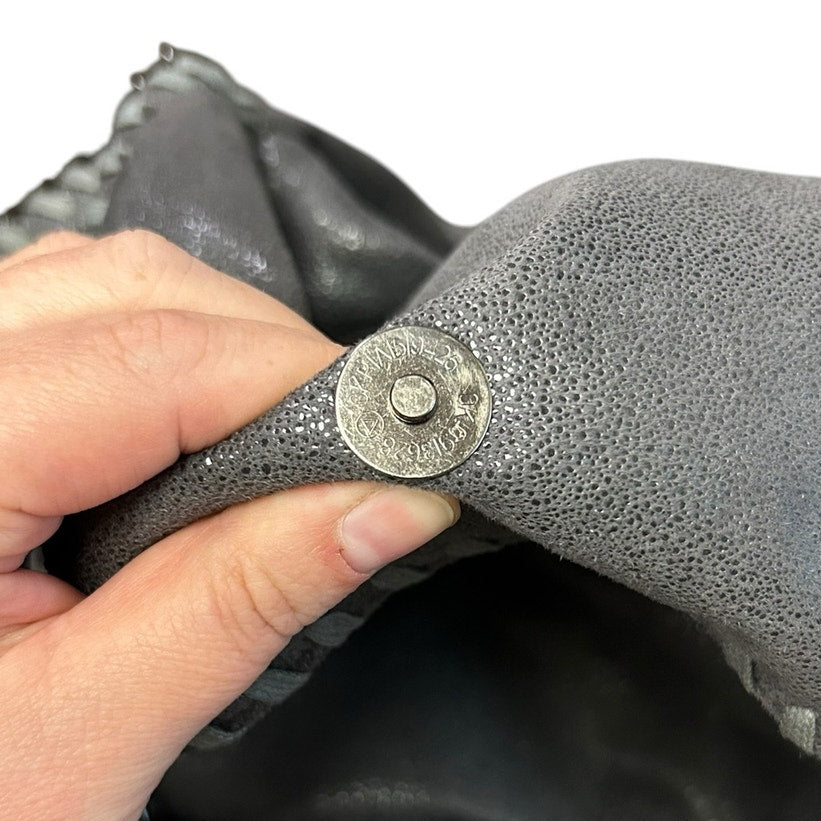 Stella McCartney Gray Falabella Three Chain Tote Shoulder Bag with Pouch