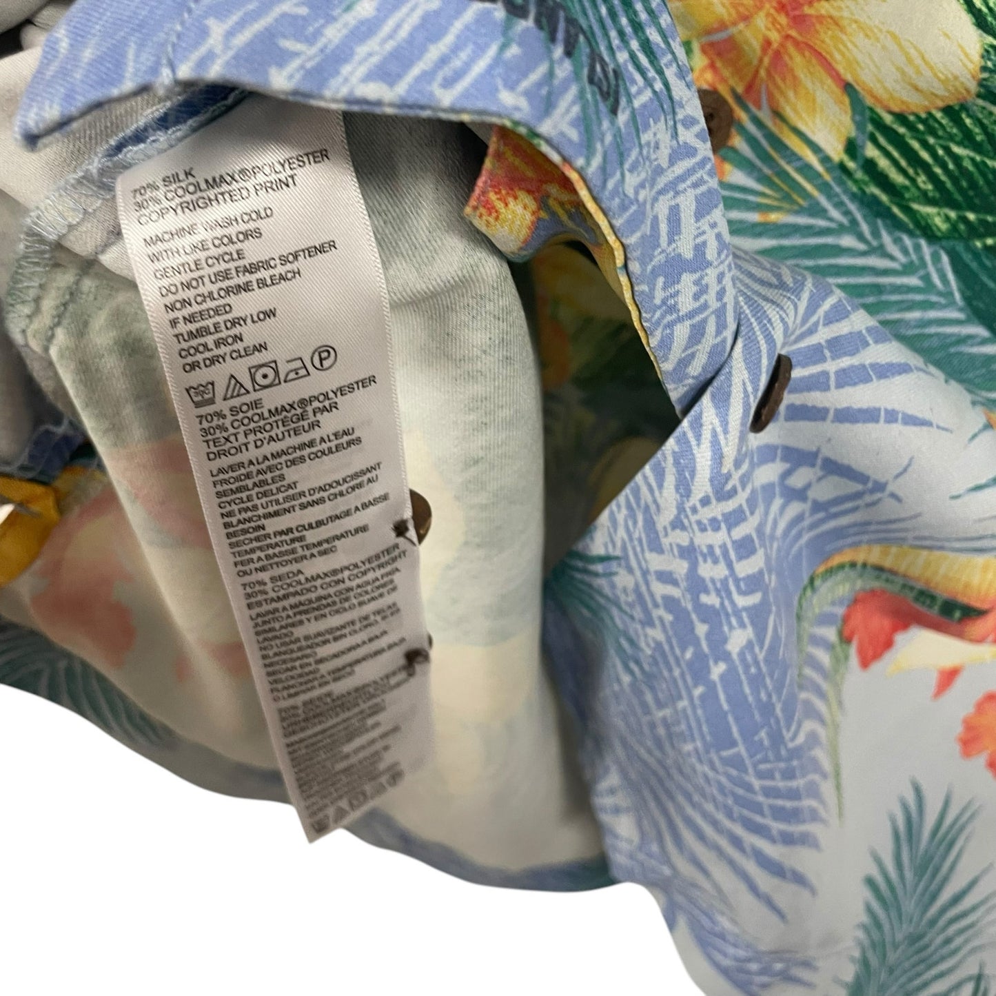 Tommy Bahama Shadows In Paradise IslandZone Camp Shirt Mens Medium
