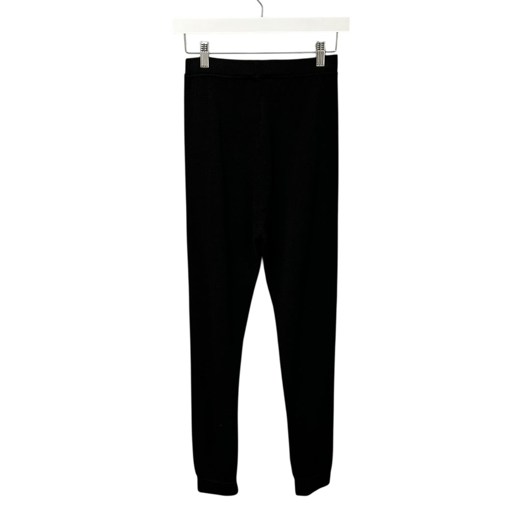 NWT Saint Laurent Paris Black Cashmere High Waist Jogger Pants Womens Small