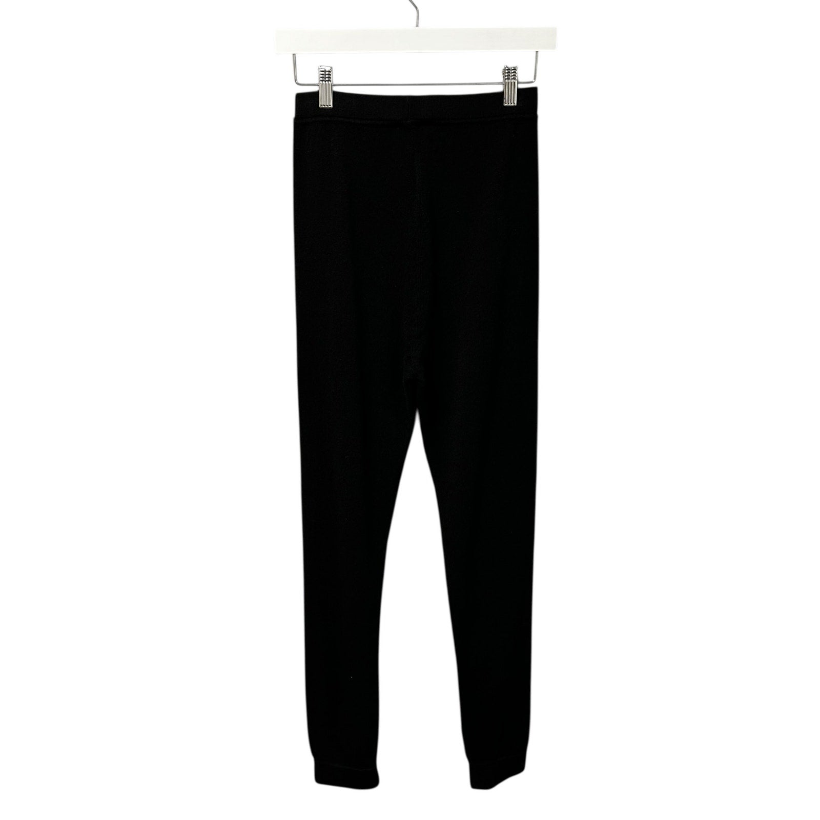 NWT Saint Laurent Paris Black Cashmere High Waist Jogger Pants Womens Small