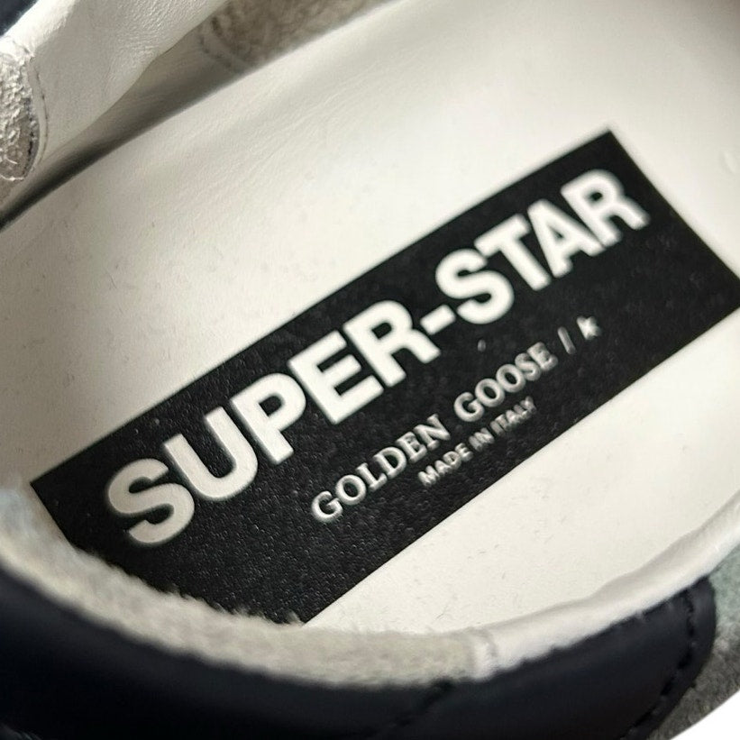 Golden Goose Green Blue Super Star Low Top Lace Up Sneakers Womens 39 / US 9