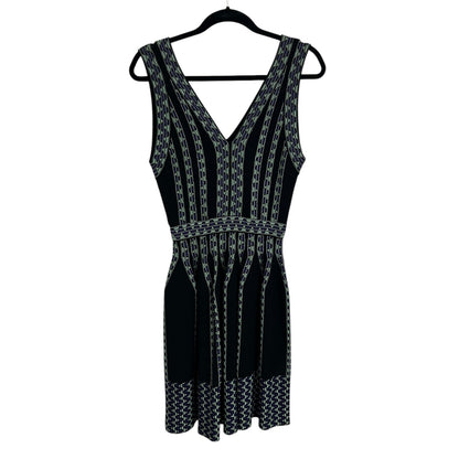 M Missoni Graphic Motif Sleeveless Knee Length V Neck Dress Womens 40 / US 4