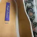 Ralph Lauren Purple Label Alonzo Embellished Denim Slipper Womens 36.5 / US 6.5