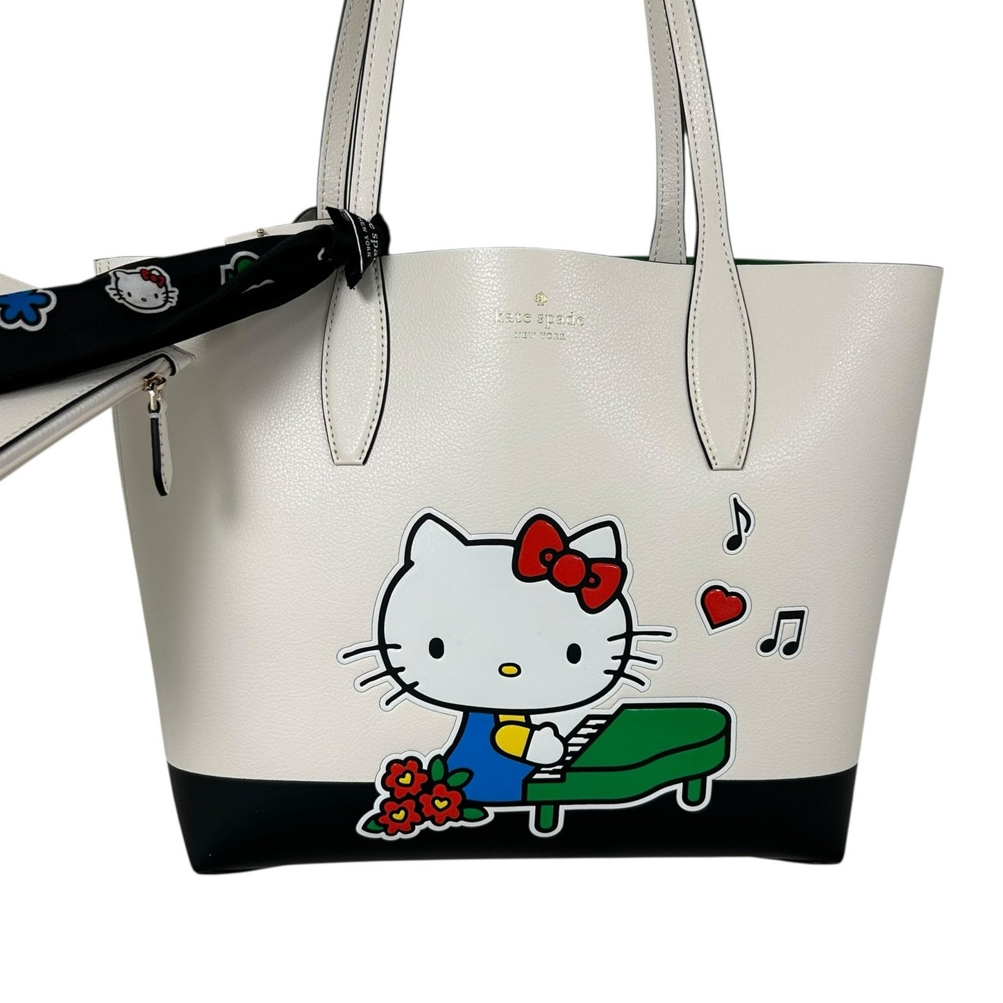 Hello Kitty x Kate Spade Ksny Medium Tote with Detachable Wristlet & Scarf