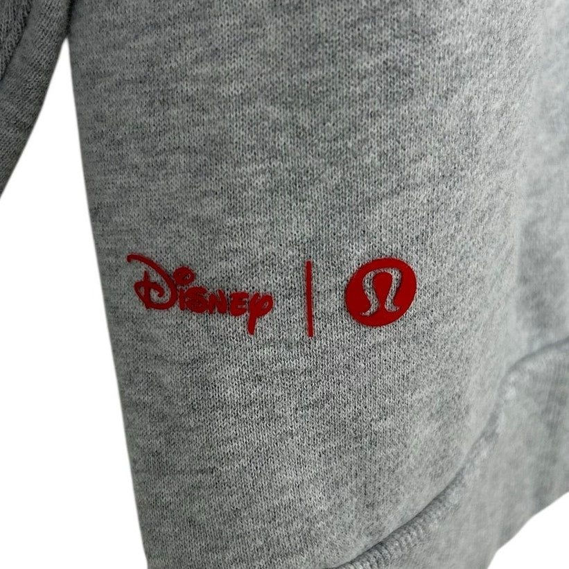 Disney x Lululemon Heathered Gray Red Steady State Crew Sweatshirt Mens Large