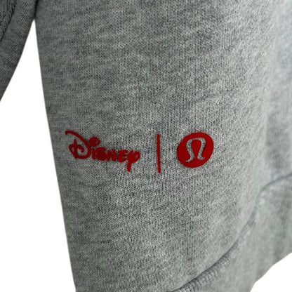 Disney x Lululemon Heathered Gray Red Steady State Crew Sweatshirt Mens Large