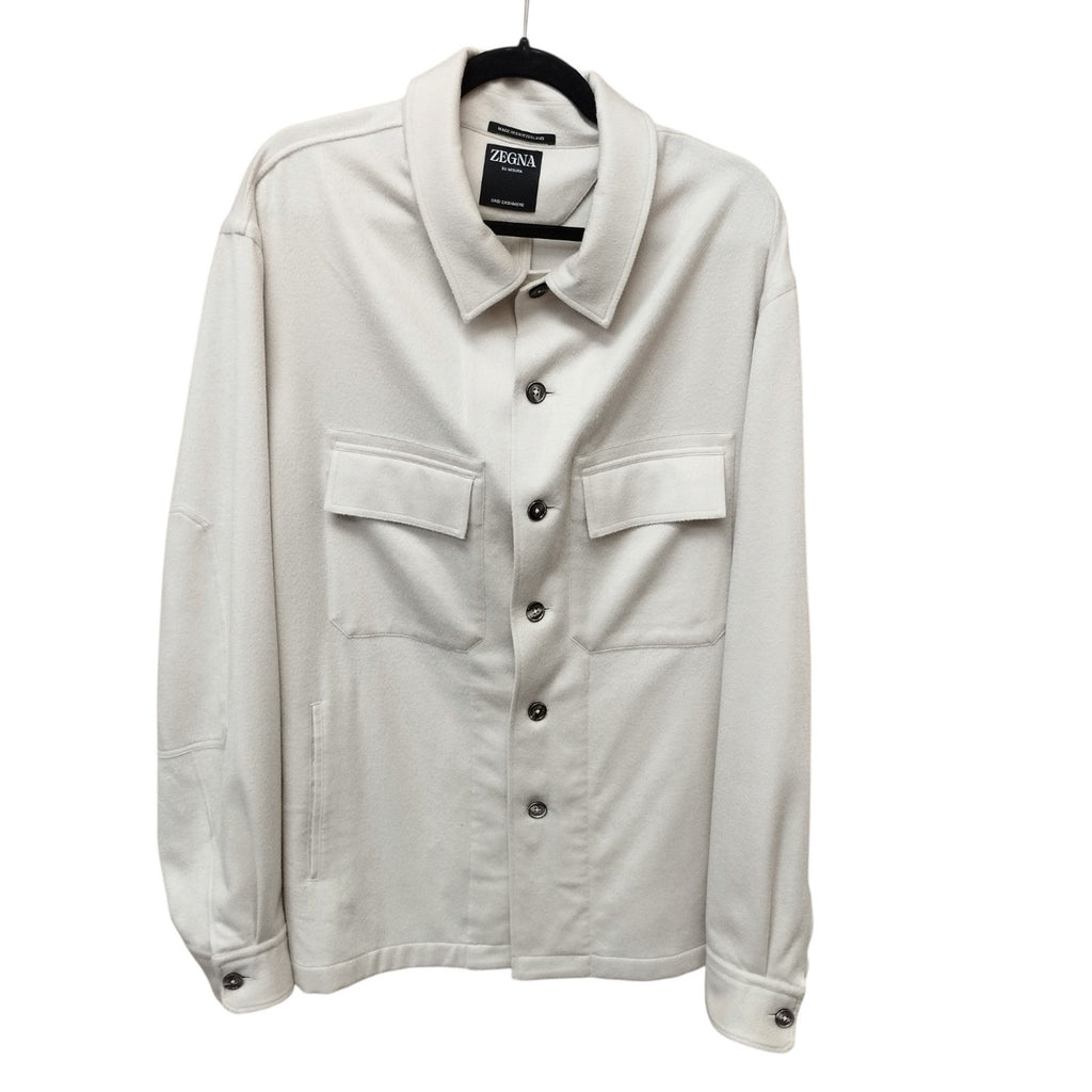 Zegna Mens Oasi Cashmere Alba Overshirt Shacket XL Quiet Luxury Designer Layers
