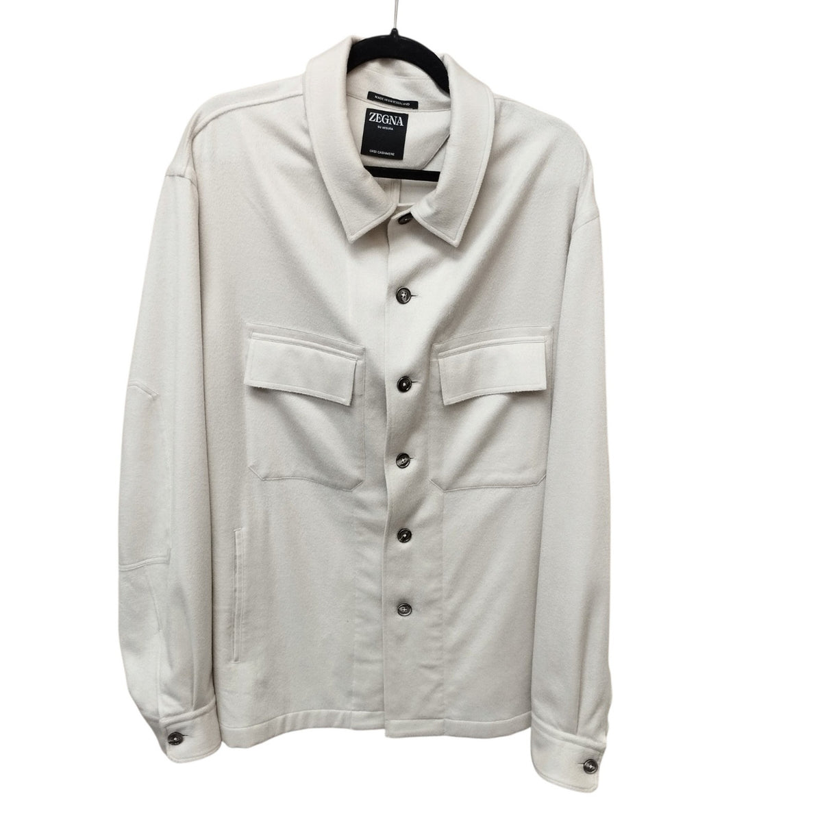Zegna Mens Oasi Cashmere Alba Overshirt Shacket XL Quiet Luxury Designer Layers