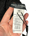 NWT Dolce & Gabbana Black Chantilly Lace Long Sleeve Bodysuit Womens 38 / US 2
