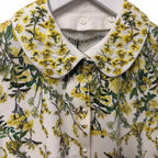 NWT Alice + Olivia Carson Printed Cardigan Fresh Air Butter Floral Size Small