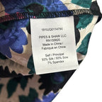 Veronica Beard Blue Pink Multicolor Buzio Floral Stretch Silk Top Womens 4