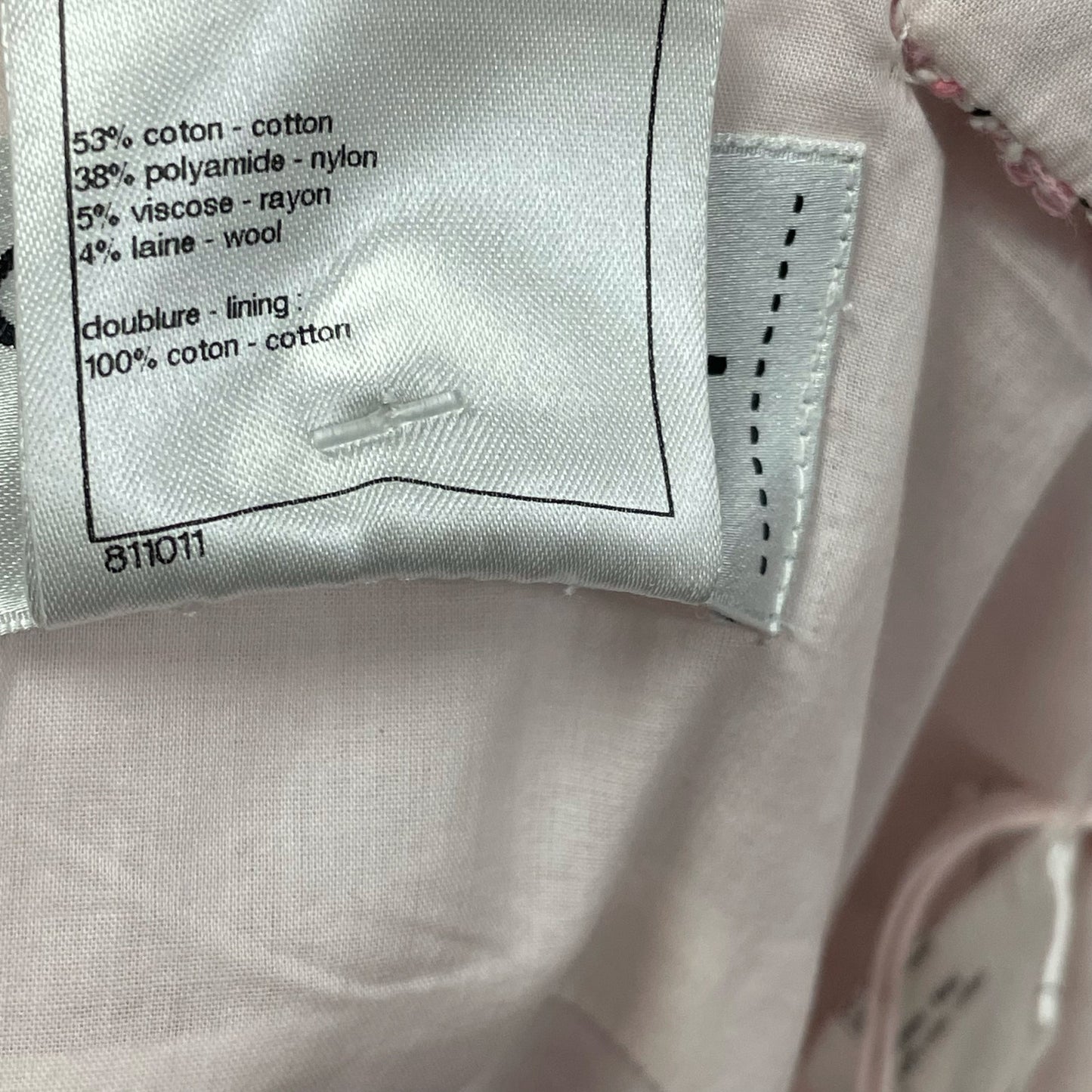 NWT Chanel 2014 Fantasy Tweed Dress Pink White Black Womens Size 34 / US 2