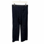 Cinq a Sept Crystal Chain Link Embellished Flared Boot Cut Jean Dark Wash Size 8