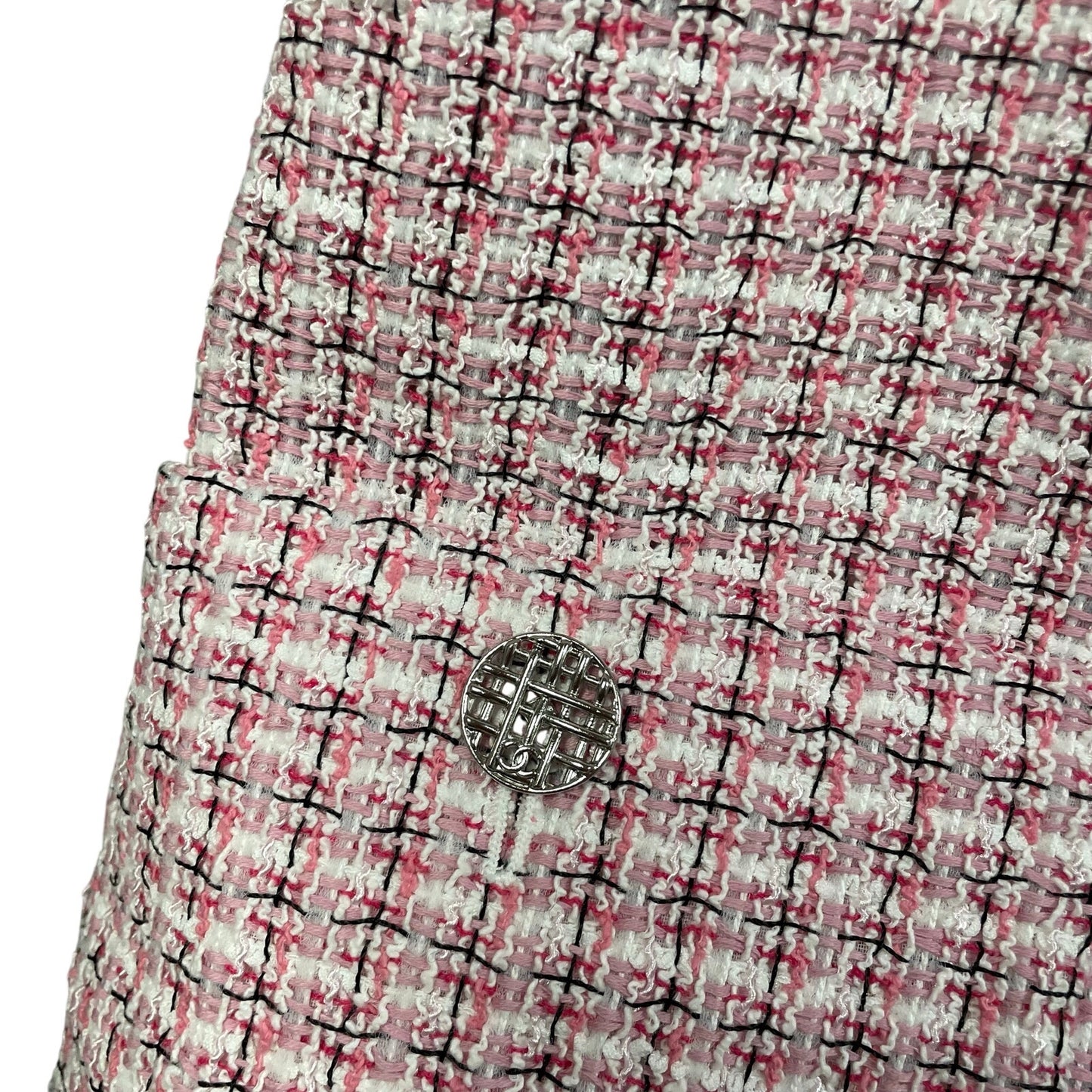 NWT Chanel 2014 Fantasy Tweed Dress Pink White Black Womens Size 34 / US 2