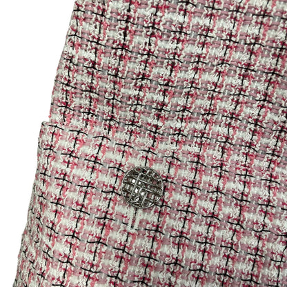 NWT Chanel 2014 Fantasy Tweed Dress Pink White Black Womens Size 34 / US 2