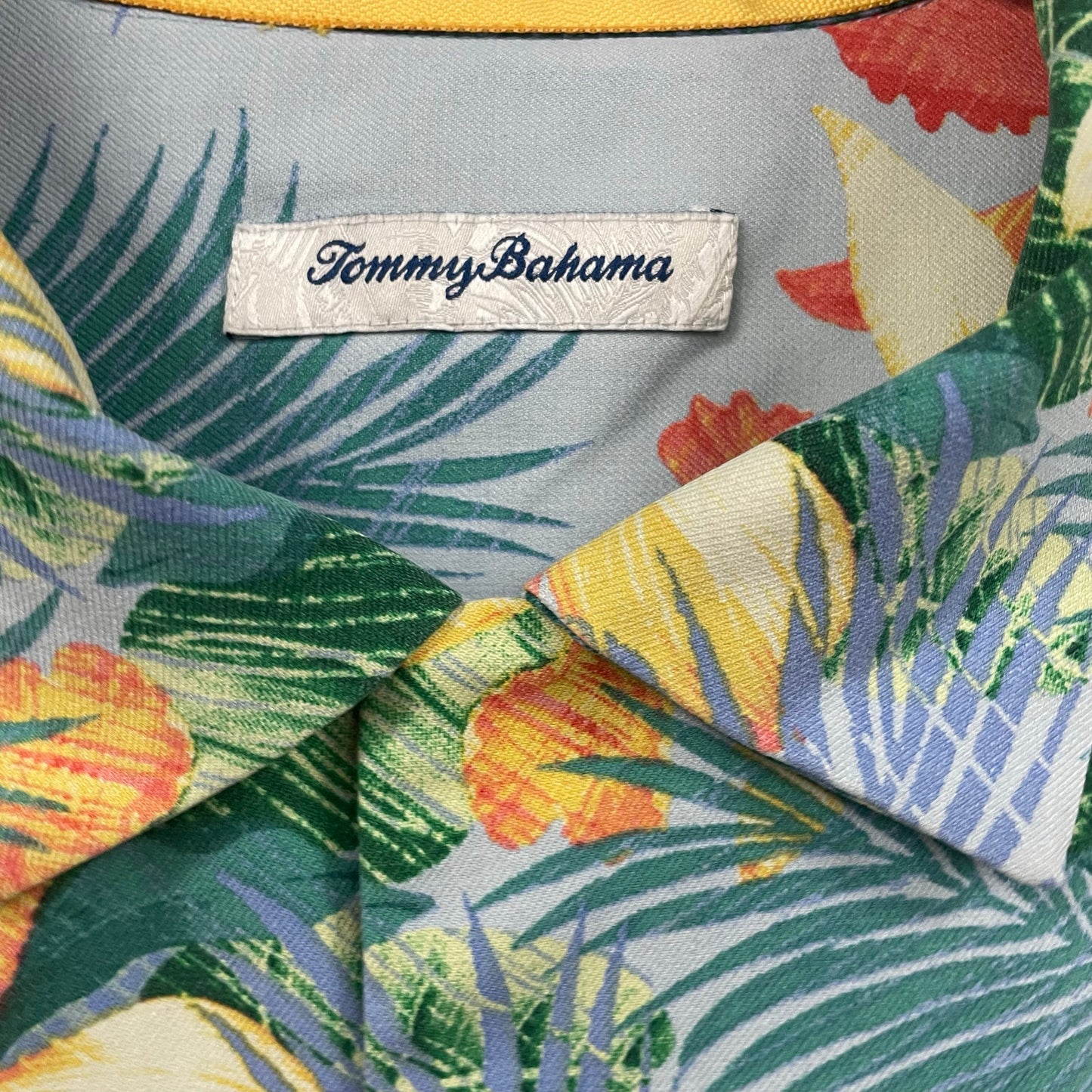 Tommy Bahama Shadows In Paradise IslandZone Camp Shirt Mens Medium