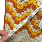 NWT ESCVDO Ivory Yellow Orange Huayna Crochet Knit Maxi Dress Womens Small