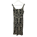 NWT Ulla Johnson Black Flora Natali Tank Sleeveless A Line Midi Dress Womens 2