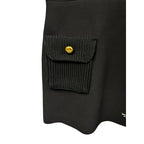 NWT Prada Black Natte Short Sleeve Fit & Flare Mini Dress Womens 38 / US 2