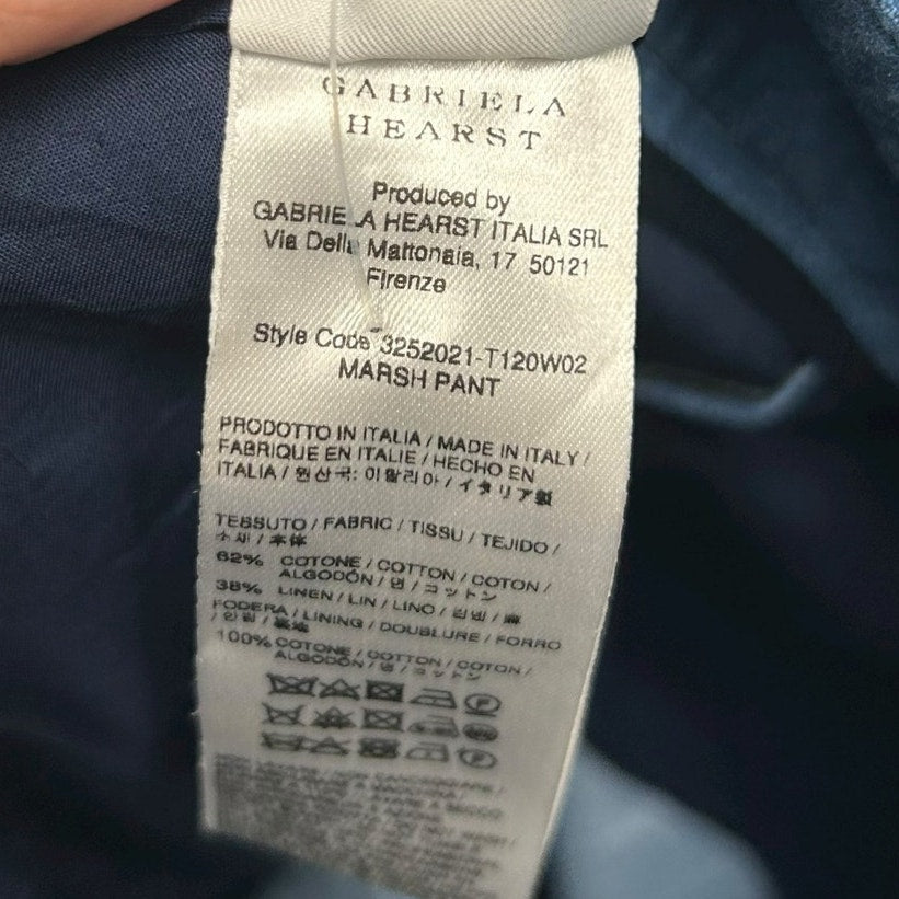 NWT Gabriela Hearst Marsh Flare Cropped Pant Light Blue Denim Pants 36 / US 0