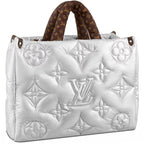 Louis Vuitton Limited Edition Econyl Monogram Pillow Giant Onthego GM Silver Bag
