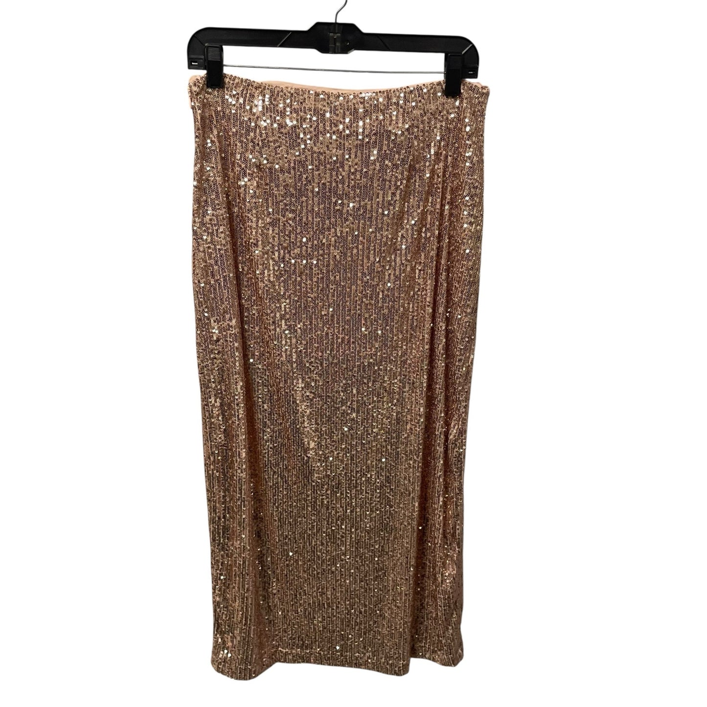 NWT Free People Ariana Sequin Maxi Skirt Pink Champagne Womens Size 12