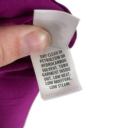 NWT St. John Ripe Berry Sequin Embellished 3/4 Sleeve V Neck Dress Womens 4