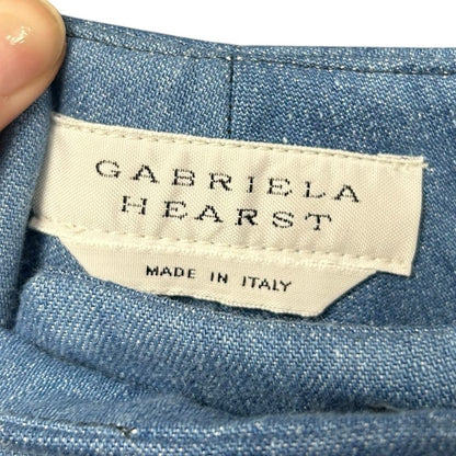 NWT Gabriela Hearst Marsh Flare Cropped Pant Light Blue Denim Pants 36 / US 0