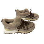 Brunello Cucinelli Monili Embellished Sheepskin Shearling Lined Sneakers US 9