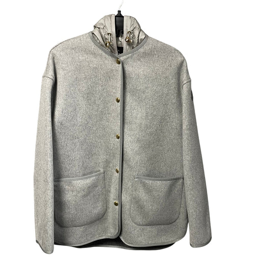 NWT Moncler Wool Cashmere Down Jacket / Vest Set Light Grey Womens 00 / US XXS