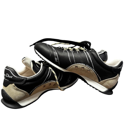 Christian Dior Black Calfskin D Sketch Sneaker Womens 9