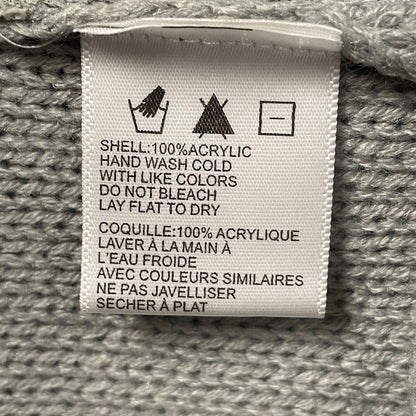 Urban Outfitters Sparkle & Fade Gray Silver Metallic Knit Sweater Womens Medium