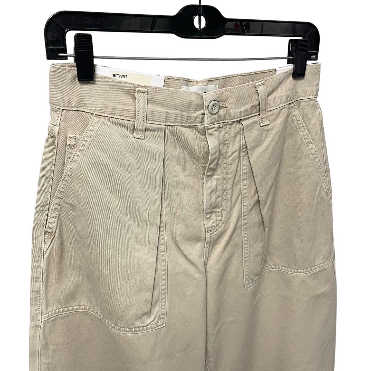 NWT AGOLDE Sefton Pant in Comb Cream Pure Cotton Womens Size 24