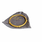 Julie Vos 24K Gold Plated Hammered Savannah Bangle Bracelet Neutral Timeless