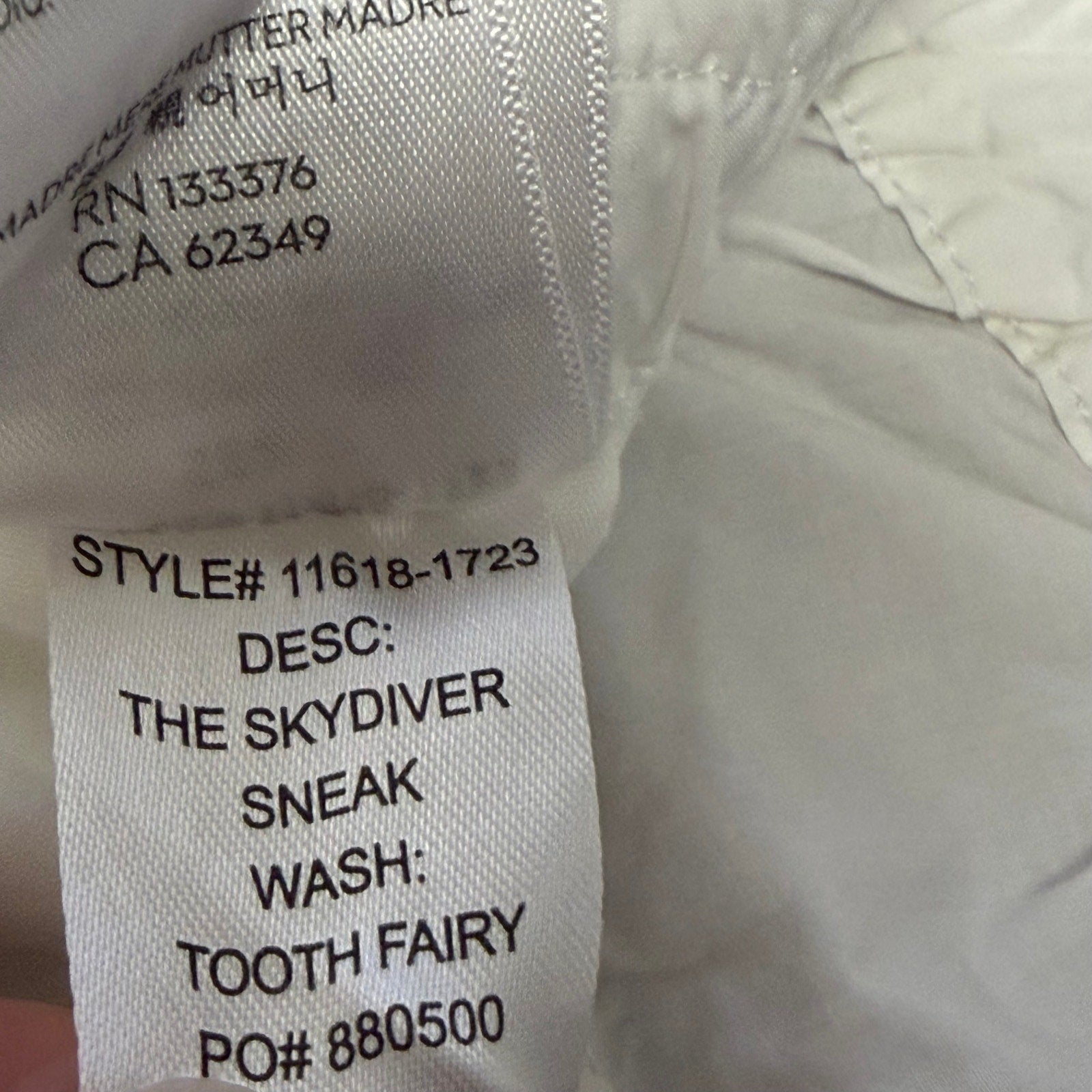 Mother The Skydiver Utility Cargo Pant in Tooth Fairy White Womens Size XS