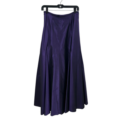 Vintage Ralph Lauren Collection Purple Label 100% Silk Layered Skirt Womens 6