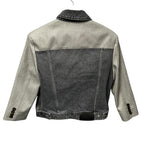 Stella McCartney Grey Wash Hybrid Denim Button Up Tailored Jacket Womens Small