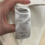 NWT Simkhai Ivory Multi Stretch Denim Esmee Belted Mini Dress Womens 2