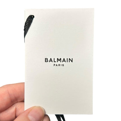 NWT Balmain Paris Black Asymmetric Sequined Mini Bodycon Dress Womens 36 / US 4