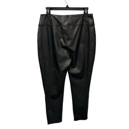 Tuckernuck Black Faux Leather Pull On Ankle Leggings Womens Size XL