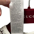 NWT Gucci Off White Cotton Macrame Sleeveless Mini Dress Womens 38 / US 2