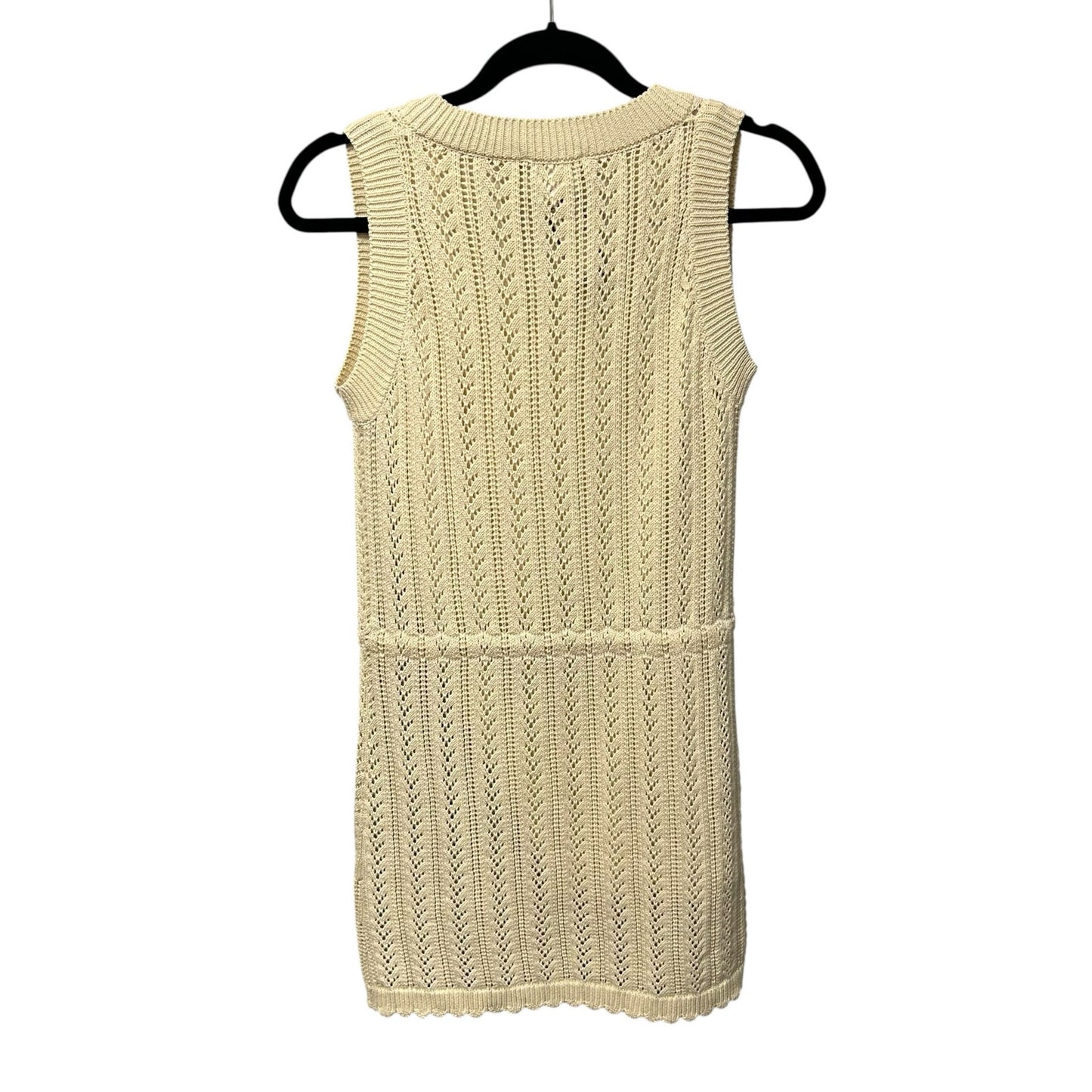 NWT Sundays by wearesundays Natural Waist Tie Knit Tank Tatum Dress Womens XS