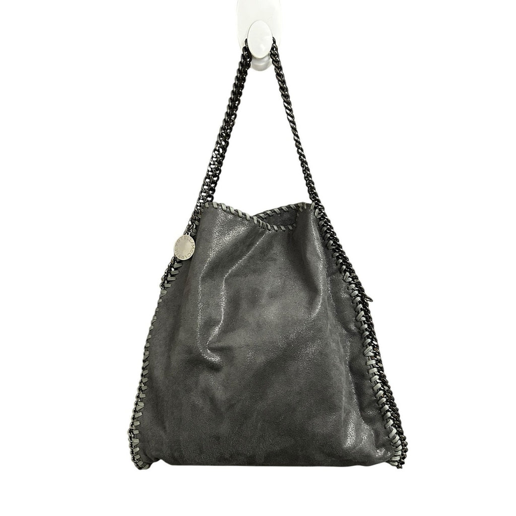 Stella McCartney Gray Falabella Three Chain Tote Shoulder Bag with Pouch