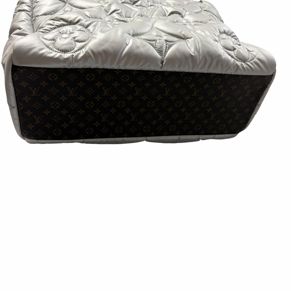 Louis Vuitton Limited Edition Econyl Monogram Pillow Giant Onthego GM Silver Bag