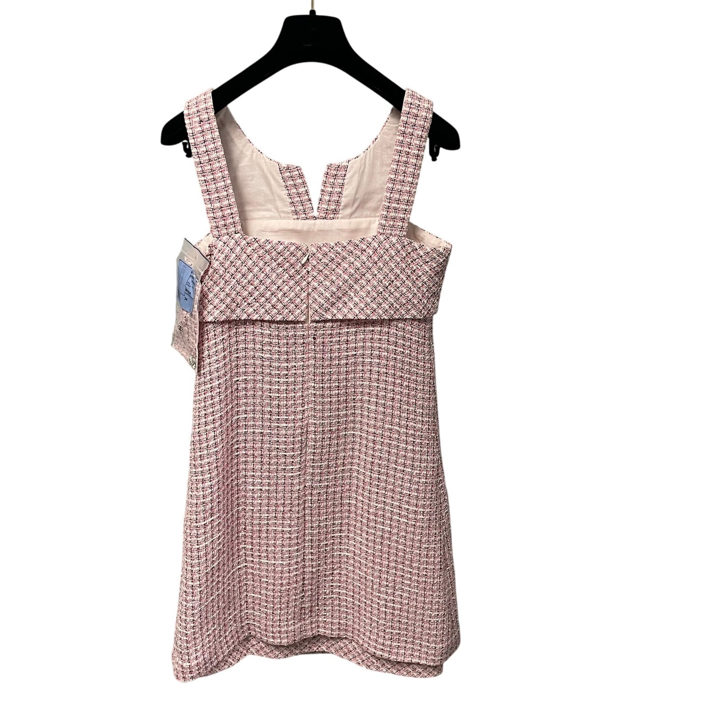 NWT Chanel 2014 Fantasy Tweed Dress Pink White Black Womens Size 34 / US 2