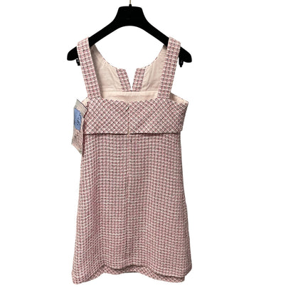 NWT Chanel 2014 Fantasy Tweed Dress Pink White Black Womens Size 34 / US 2