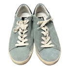 Golden Goose Light Blue Super Star Low Top Lace Up Suede Sneakers Womens US 9