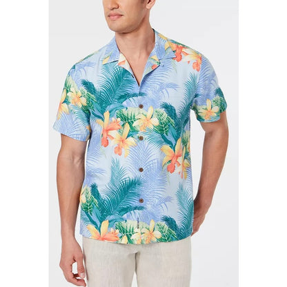 Tommy Bahama Shadows In Paradise IslandZone Camp Shirt Mens Medium
